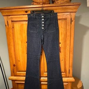 Ramy brook dark blue flare jeans. Size 6